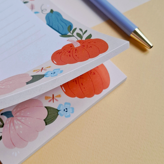 Pumpkins and florals Notepad