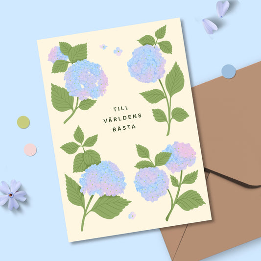 Hortensia gratulationskort