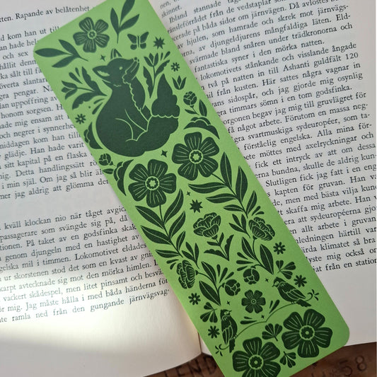 In the woods book mark