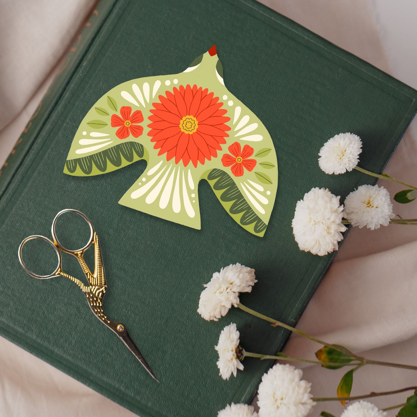 Christmas Gift tags - Set of 5 illustrated holiday tags