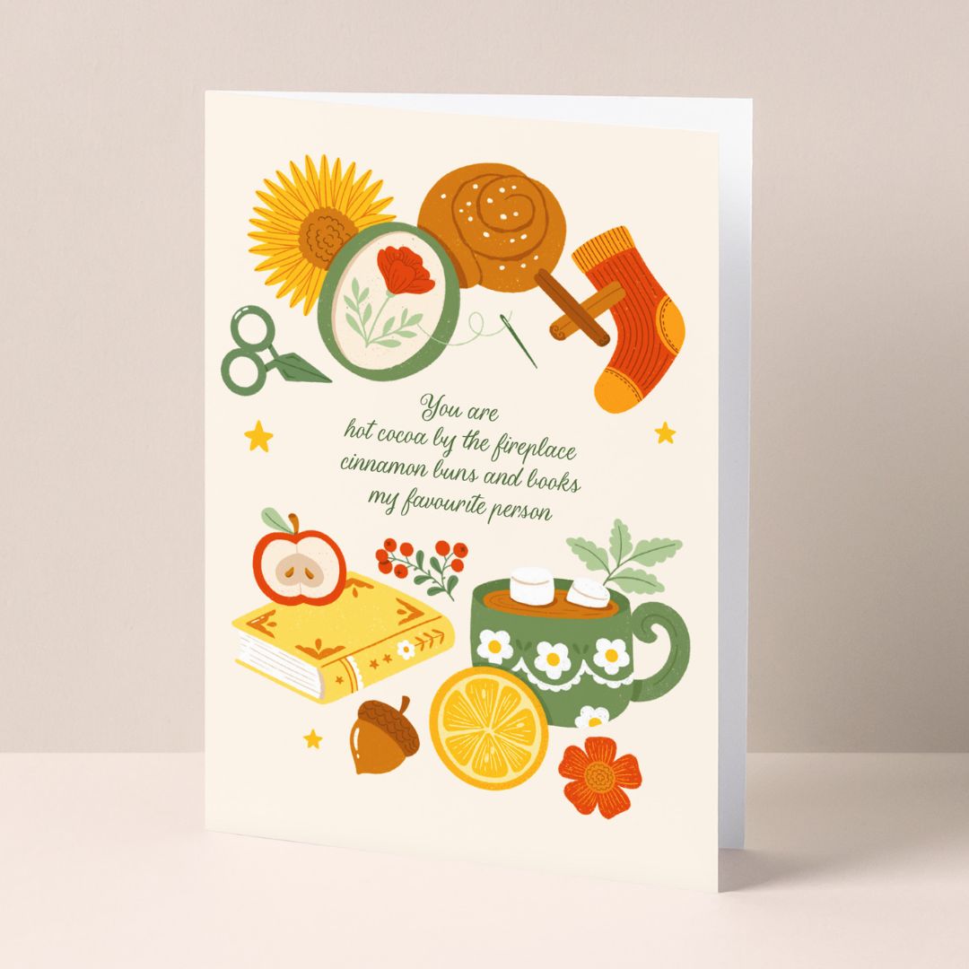 All things cosy Greeting card