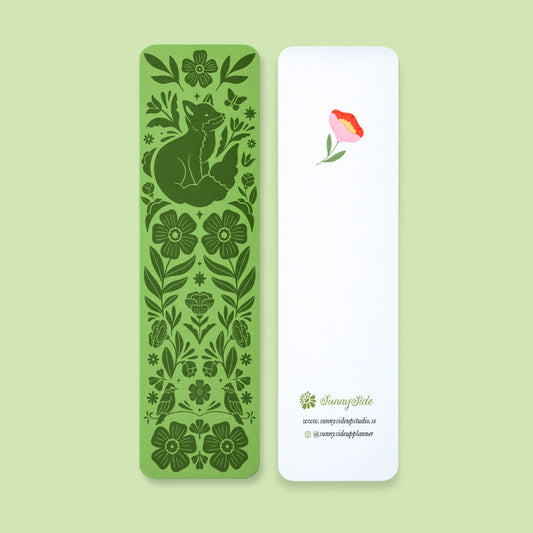 In the woods book mark