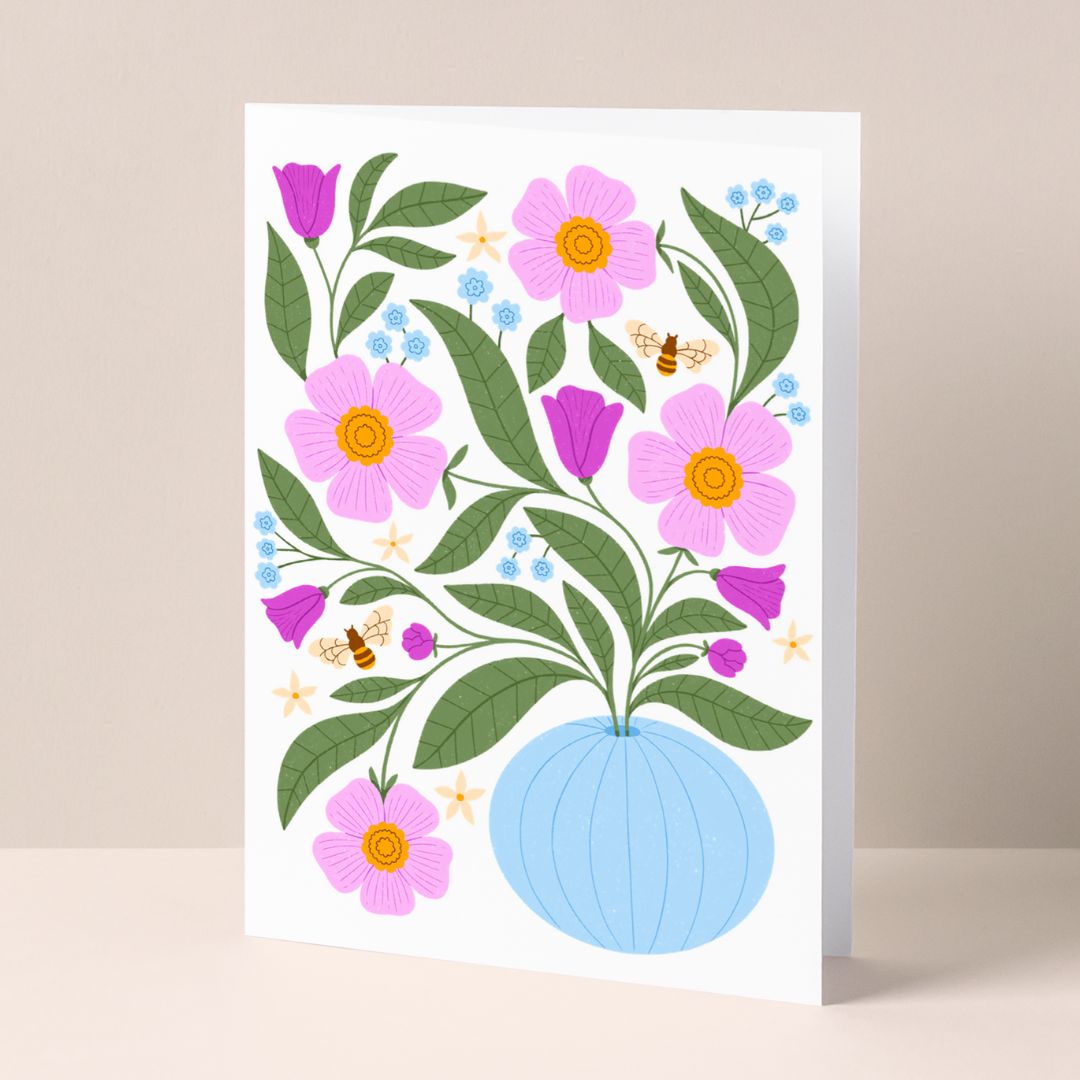 Spring flowers Greeting card