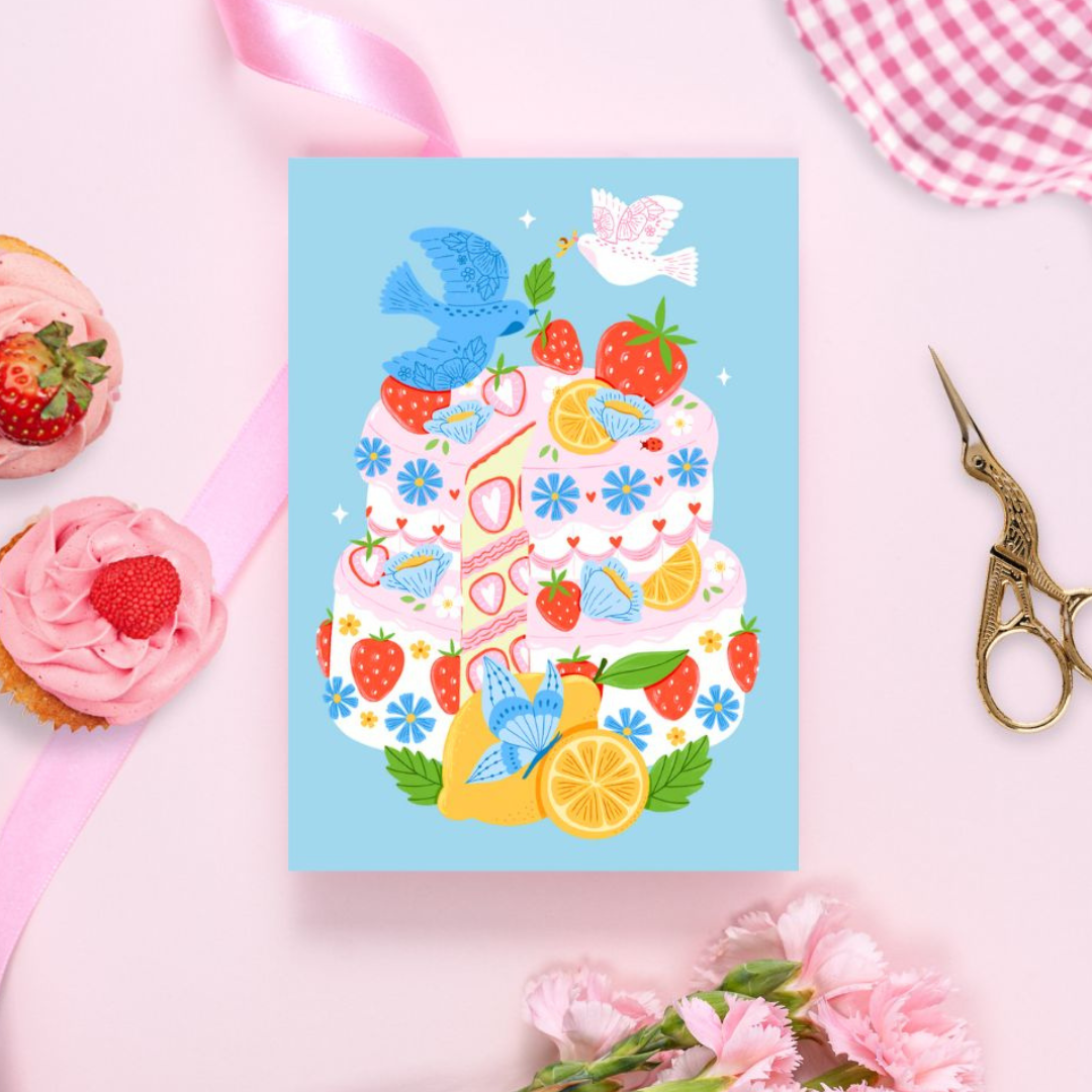 Birthday Cake Greeting Card